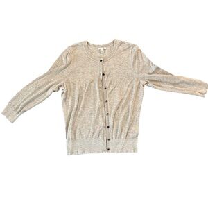 Halogen Gray‎ Button-Up Cardigan